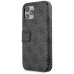 Guess GUFLBKSP12L4GG iPhone 12 Pro Max 6,7" grey book 4G Charms Collection - imagine 5