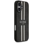 Case Guess 4G Printed Stripes MagSafe for iPhone 17 black - imagine 4