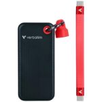 Verbatim Drive SSD 2TB - key ring with cable USB 3.2 gen.2 black-red 32196 - imagine 2