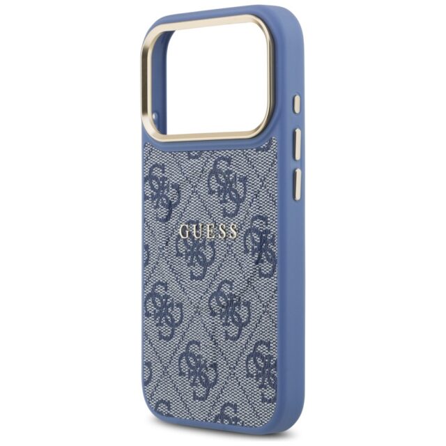 Case Guess 4G PU Classic Logo MagSafe for iPhone 17 Pro blue - imagine 6