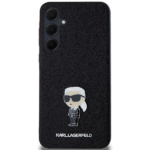 Karl Lagerfeld KLHCSA55GKNPSK A55 A556 black hardcase Fixed Glitter Ikonik Logo Metal Pin - imagine 3