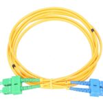 Extralink SC/UPC-SC/APC | Patchcord | PVC, Single mode, Duplex, G652D, 3mm, 2m