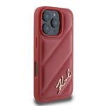 Karl Lagerfeld KLHCP16XPQDSMGR iPhone16 Pro Max 6.9" red hardcase Quilted Signature - imagine 4