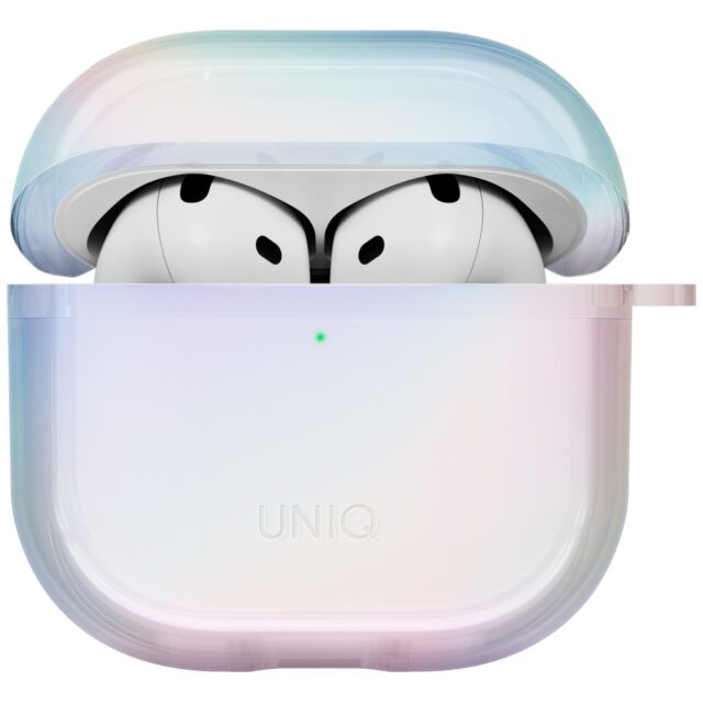 Case UNIQ Iridescia for AirPods 4 Hang Case holo quartz - imagine 2
