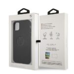 BMW BMHCN61REELK iPhone 11 / Xr 6.1" case black hardcase Leather Emboss - imagine 8