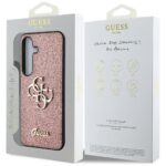 Case Guess Fixed Glitter Big 4G Metal  Logo to Samsung Galaxy S25 pink - imagine 8