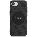 Case Guess 4G Circle Classic Logo MagSafe for iPhone 16e black - imagine 3
