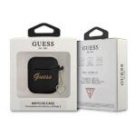 Guess GUA2LSCHSK AirPods cover black Silicone Charm Heart Collection - imagine 3