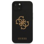 Guess GUHCP13SLS4GGBK iPhone 13 mini 5,4" black hard case Silicone 4G Logo - imagine 3