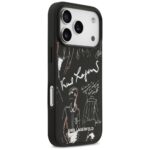 Karl Lagerfeld Grained Pattern & Logo MagSafe Case for iPhone 17 Pro Black - imagine 4