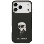 Karl Lagerfeld IML Aquarelle Karl & Logo MagSafe Case for iPhone 17 Pro Max Black - imagine 3