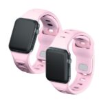 3MK Silicone Watch Strap powderpink for Apple Watch 38/40/41mm - imagine 5