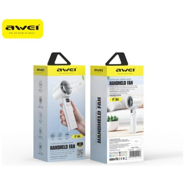 Mini Fan AWEI F36 2200mAh   white - imagine 2