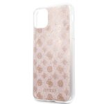 Guess GUHCN65TPERG iPhone 11 Pro Max pink hard case 4G Peony Glitter - imagine 3
