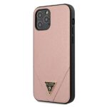 Guess GUHCP12MVSATMLPI iPhone 12/12 Pro 6,1" pink hardcase Saffiano