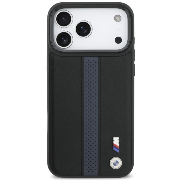 Case BMW M Perforated Stripe Logo        MagSafe for iPhone 17 Pro Max blue - imagine 3