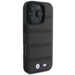BMW BMHMP16L23PUSPK iPhone 16 Pro 6.3" black hardcase M Perforated And Stitched Line MagSafe - imagine 4