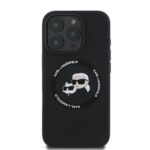 Karl Lagerfeld KLHMP16LSKCHTCK iPhone 16 Pro 6.3" black hardcase Silicone Karl&Choupette Head - imagine 3