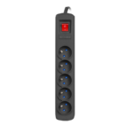 Armac R5 | Power strip | anti-surge system, 5 sockets, 1,5m cable, black - imagine 2