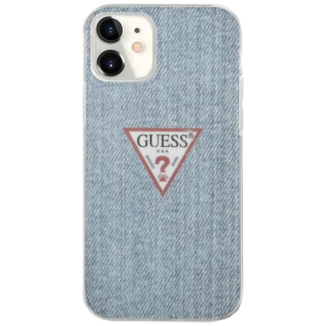 Guess GUHCP12SPCUJULLB iPhone 12 mini 5,4" light blue hardcase Jeans Collection - imagine 3