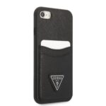 Guess GUHCI8PSATPK iPhone 7/8 SE 2020 /SE 2022 hardcase black hardcase Saffiano Triangle Logo - imagine 4