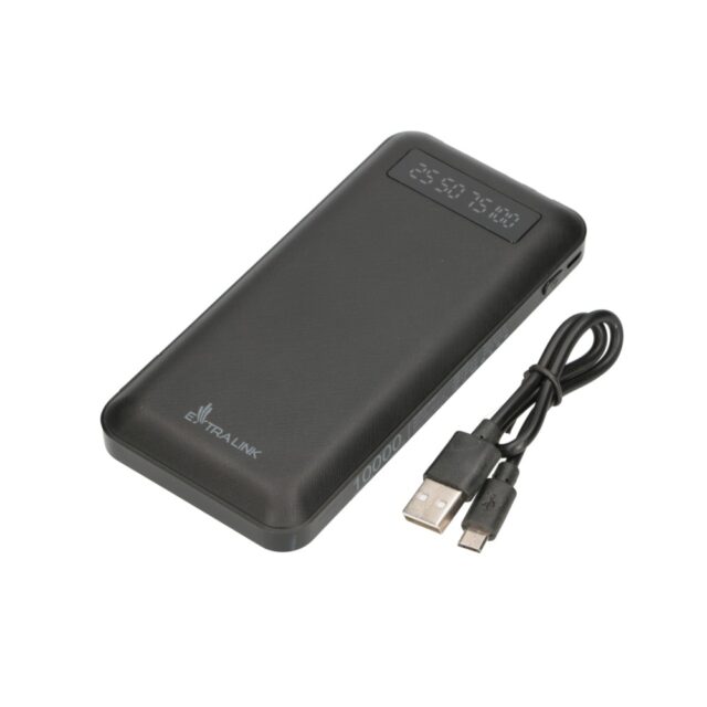 Extralink EPB-083 10000mAh Black | Powerbank | Power bank, USB-C - imagine 10