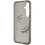 Guess GUHMS24SHFWFCK S24 S921 black hardcase IML Flowers Wreath MagSafe - imagine 7