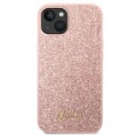 Guess GUHCP14SHGGSHP iPhone 14 / 15 / 13 6.1" pink hard case Glitter Script - imagine 3