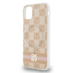 DKNY DKHMN61HCPTSP iPhone 11 / Xr 6.1 inch pink hardcase IML Checkered Mono Pattern & Printed Stripe - imagine 6