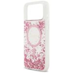 Guess Resin Bottom Glitter MagSafe Case for iPhone 17 Pro Max Pink - imagine 6