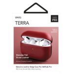 UNIQ Terra Case AirPods Pro Genuine Leather red - imagine 7