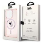 Karl Lagerfeld KLHMP15LHFCCNOP iPhone 15 Pro 6.1" pink hardcase IML Choupette MagSafe - imagine 8