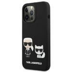 Karl Lagerfeld KLHMP13LSSKCK iPhone 13 Pro / 13 6,1" hardcase black Silicone Karl & Choupette - imagine 3