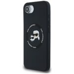 Case Karl Lagerfeld Silicone Karl&Choupette Heads MagSafe for iPhone 16e black - imagine 2