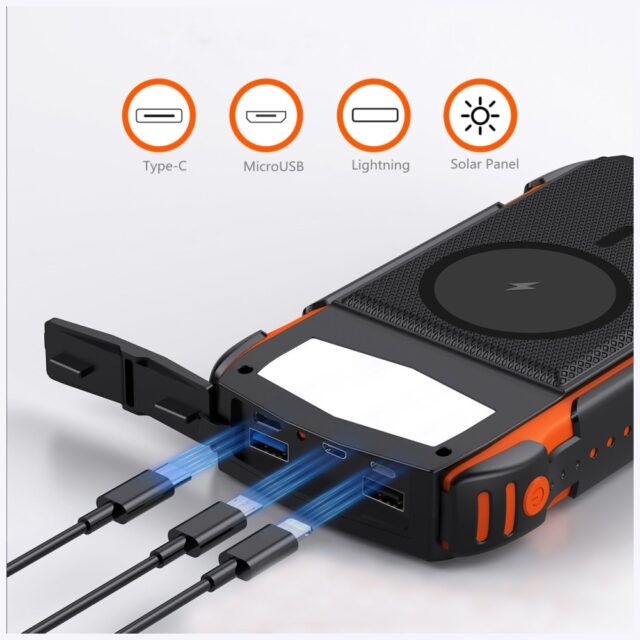 4smarts Powerbank Solarny TitanPack      Rugged UltiMag 20000mAh black/czarny 496560 - imagine 5