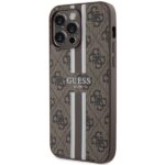 Guess GUHMP15XP4RPSW iPhone 15 Pro Max 6.7" brown hardcase 4G Printed Stripes MagSafe - imagine 2