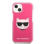 Karl Lagerfeld KLHCP13MTPECPI iPhone 13/ 14 / 15 6,1" hardcase fuschia Choupette Head - imagine 3