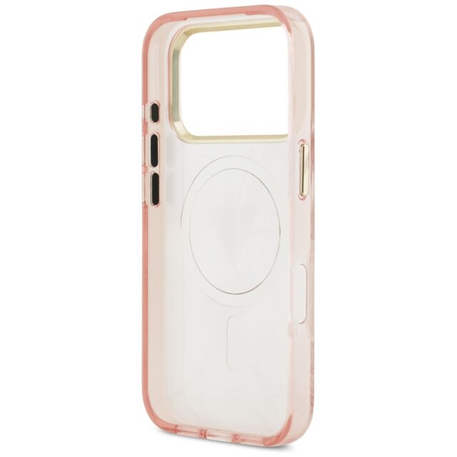 Guess Jungle Tonal Triangle MagSafe Case for iPhone 17 Pro Pink - imagine 7