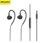AWEI L3 stereo headphones 3.5mm jack black