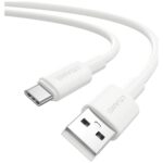 USAMS U90 cable 3A USB-A to USB-C white - imagine 2