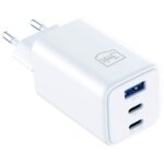 Wall charger 3MK Hyper GaN Charger 65W 1xUSB-A 2xUSB-C PD QC4+ white - imagine 7