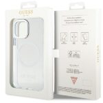 Guess GUHMP12MHTRMS iPhone 12/12 Pro 6.1" silver hard case Metal Outline Magsafe - imagine 8