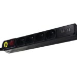 Orvaldi ORV-4PL USB2.0 | Power strip | with surge protection 1140J, 4 sockets, 2x USB, 1.8m