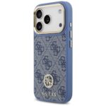 Case Guess 4G Strass Logo MagSafe for iPhone 17 Pro blue - imagine 2