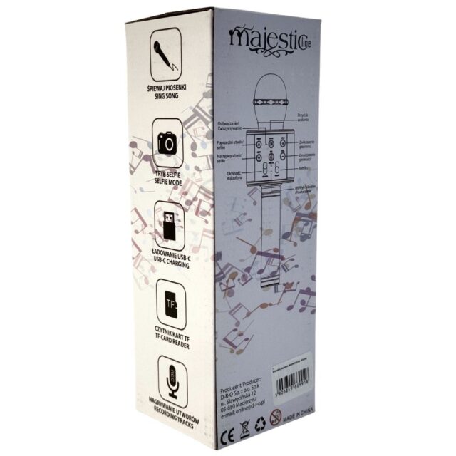 Karaoke microphone MajesticLine pink - imagine 4