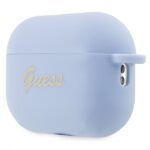 Guess GUAP2LSCHSB AirPods Pro 2 (2022/2023) cover blue Silicone Charm Heart Collection - imagine 3