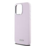 DKNY DKHMP15XSMCHLP iPhone 15 Pro Max 6.7" pink hardcase Liquid Silicone Small Metal Logo MagSafe - imagine 6