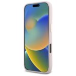 Guess GUHCP16XM4DGPP iPhone 16 Pro Max 6.9" pink hardcase Silicone Logo Strass 4G - imagine 5