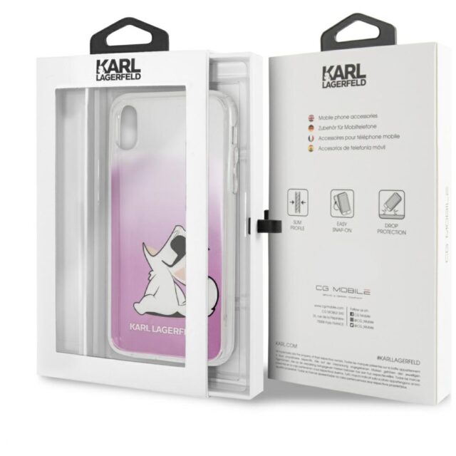Karl Lagerfeld KLHCI61CFNRCPI iPhone Xr hardcase pink Choupette Fun - imagine 7