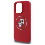 Karl Lagerfeld KLHMP16LSCMKCRHR iPhone 16 Pro 6.3" red hardcase Silicone Karl&Choupette Head - imagine 6